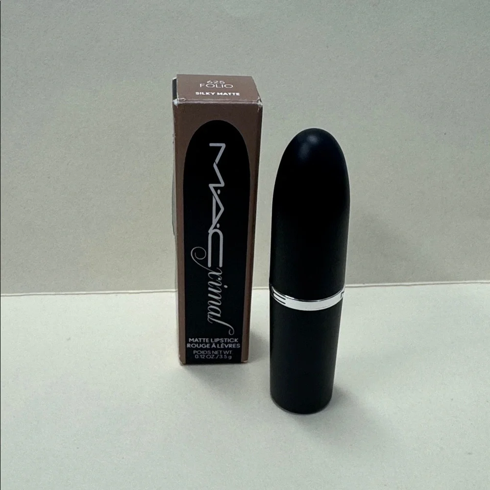 MAC COSMETICS M·A·Cximal Silky Matte Lipstick 625 Folio Grayish Nude NIB